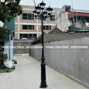 Cột đèn trang trí sân vườn 5 bóng Cột đèn trang trí sân vườn 5 bóng - Ảnh 3