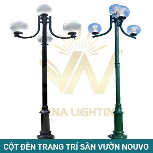 Cột đèn trang trí sân vườn Nouvo chùm 1-5 bóng Cột đèn trang trí sân vườn Nouvo chùm 1-5 bóng