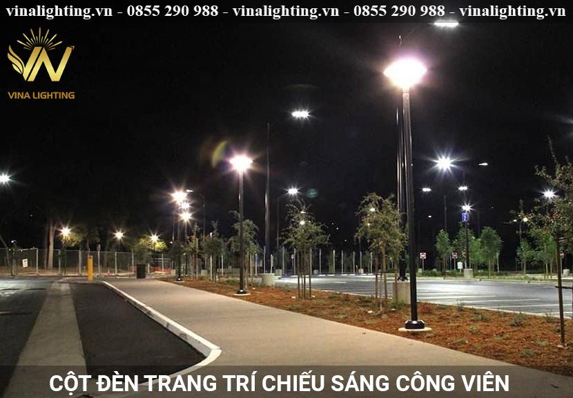 Giải pháp đèn chiếu sáng cảnh quan công viên Cột đèn trang trí chiếu sáng công viên