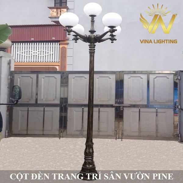 Cột đèn trang trí sân vườn 5 bóng Cột đèn trang trí sân vườn Pine