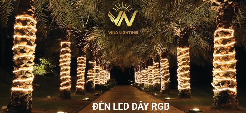 Ý tưởng chiếu sáng sân vườn thêm tỏa sáng Đèn led dây cho cây cảnh