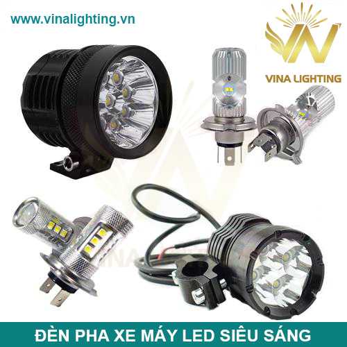 Đèn pha xe máy LED siêu sáng Đèn pha LED xe máy