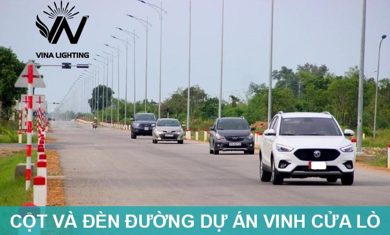 Dự án cột và đèn đường vành đai Vinh Cửa Lò Mẫu cột và đèn đường dự án vinh cửa lò
