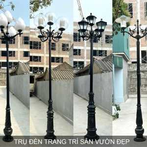 Cột đèn trang trí sân vườn 5 bóng Cột đèn trang trí sân vườn 5 bóng - Ảnh 2