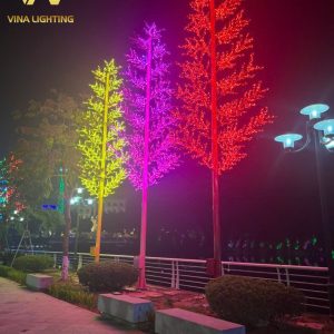 Cột Đèn Cây Thông LED Cao 5m 6m 7m 8m 9m 10m 11m 12m Cột đèn LED cây thông 29 cành