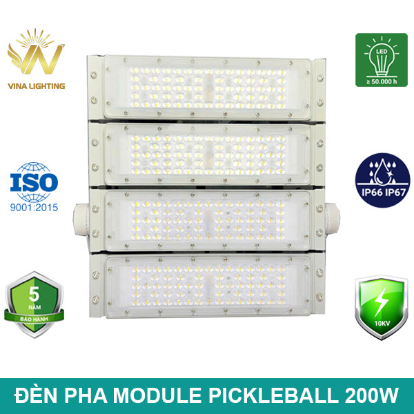Đèn LED chiếu sáng sân Pickleball 200W Đèn LED chiếu sáng sân Pickleball 200W